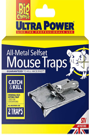 Ultra Power All-Metal Selfset Mouse Trap - Twinpack
