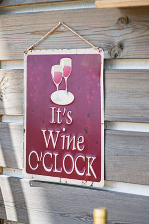 Wine O’ Clock Wall Sign