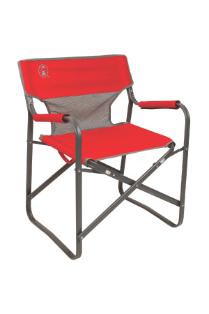 Coleman Chair Steel Deck Red C004