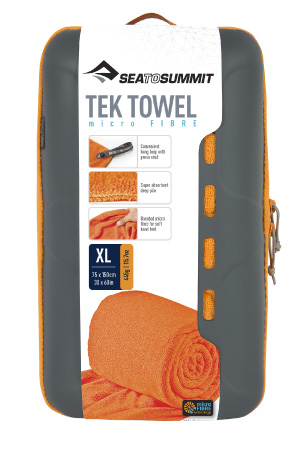 S2S Tek Towel XL Orange 75cm x 150cm