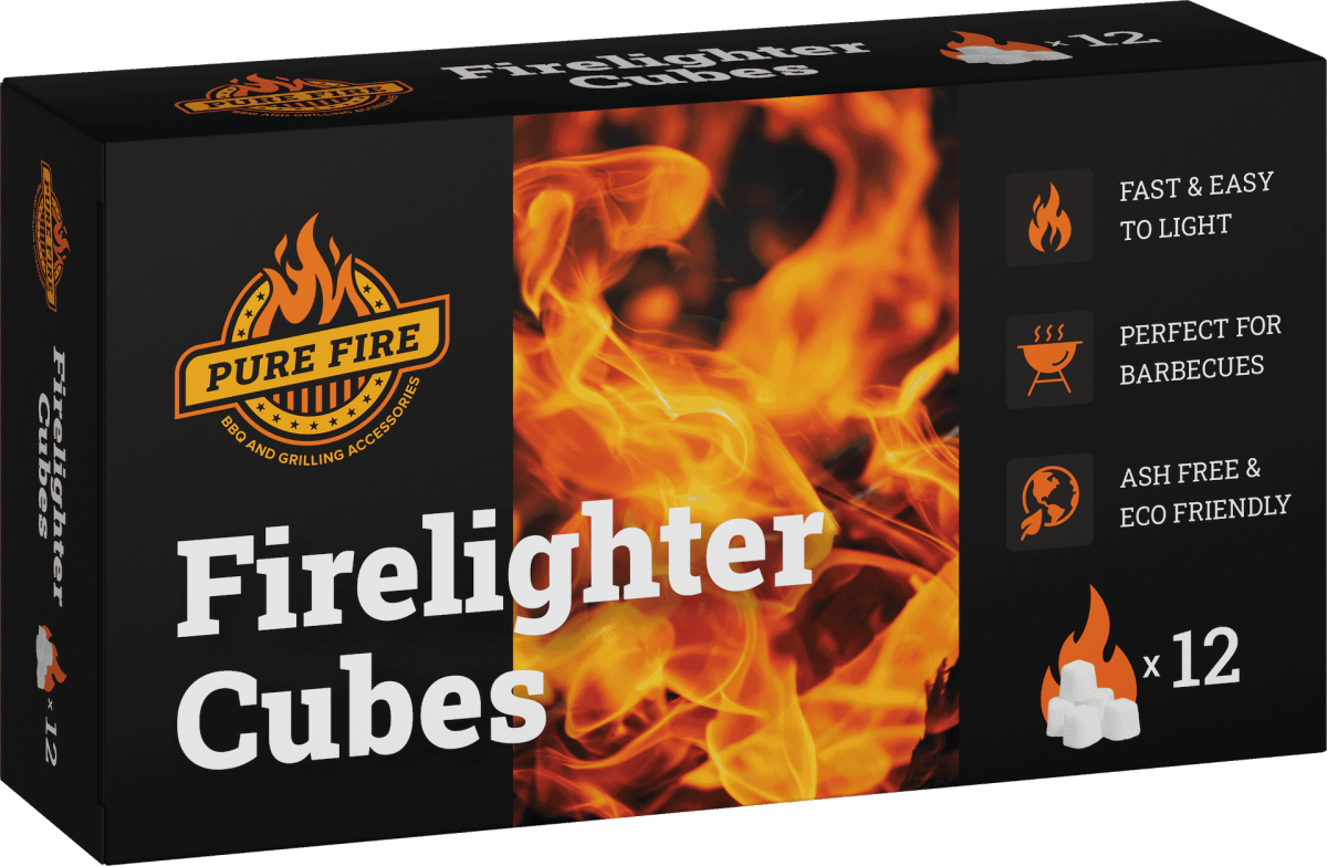Pure Fire White Paraffin Lighter cubes – Pack of 12
