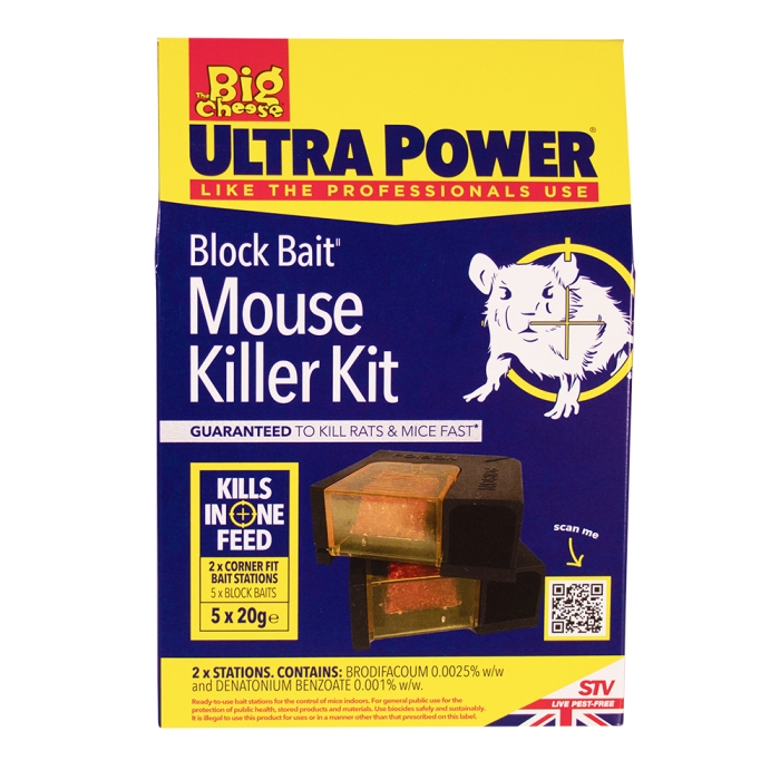 Block Bait Mouse Killer Kit - Twinpack