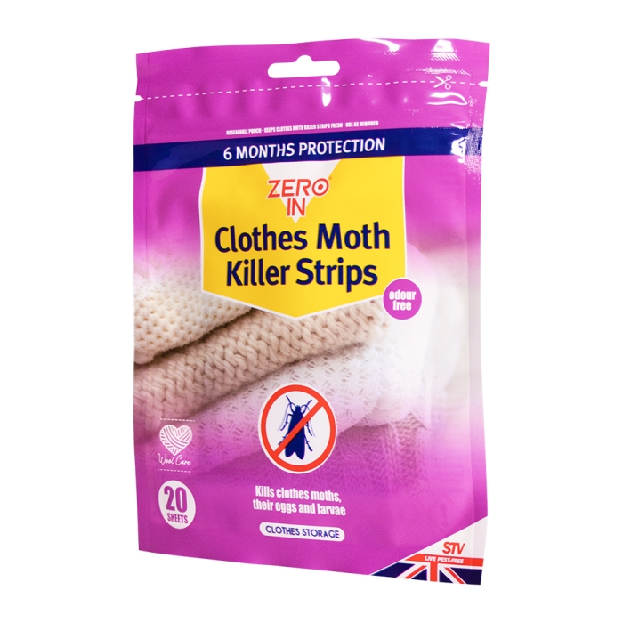 Clothes Moth Killer Strip - 20-Pack