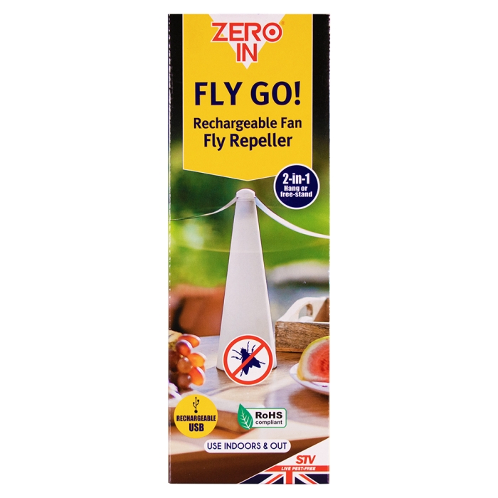 Fly Go! USB Rechargeable Fan Repeller