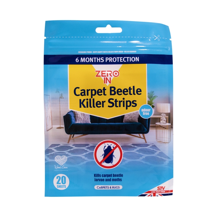 Carpet Beetle & Moth Killer Strip - 20-Pack