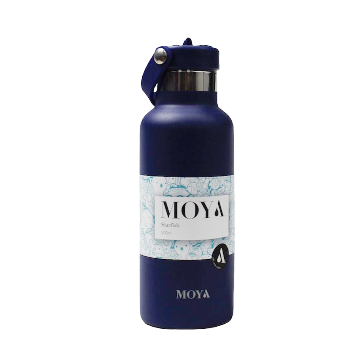 Moya “Starfish” 500ml Insulated Sustainable Water Bottle Navy