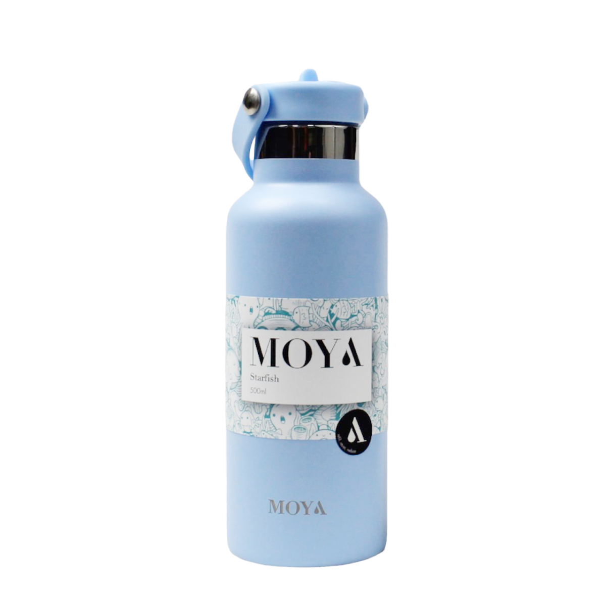 Moya “Starfish” 500ml Insulated Sustainable Water Bottle Powder Blue