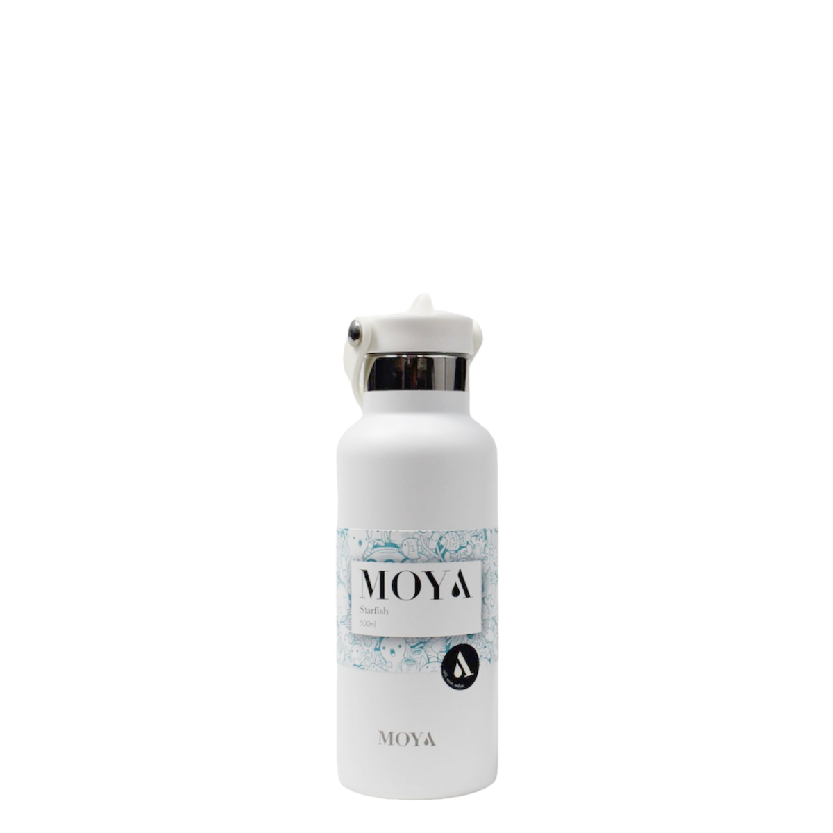 Moya “Starfish” 500ml Insulated Sustainable Water Bottle White