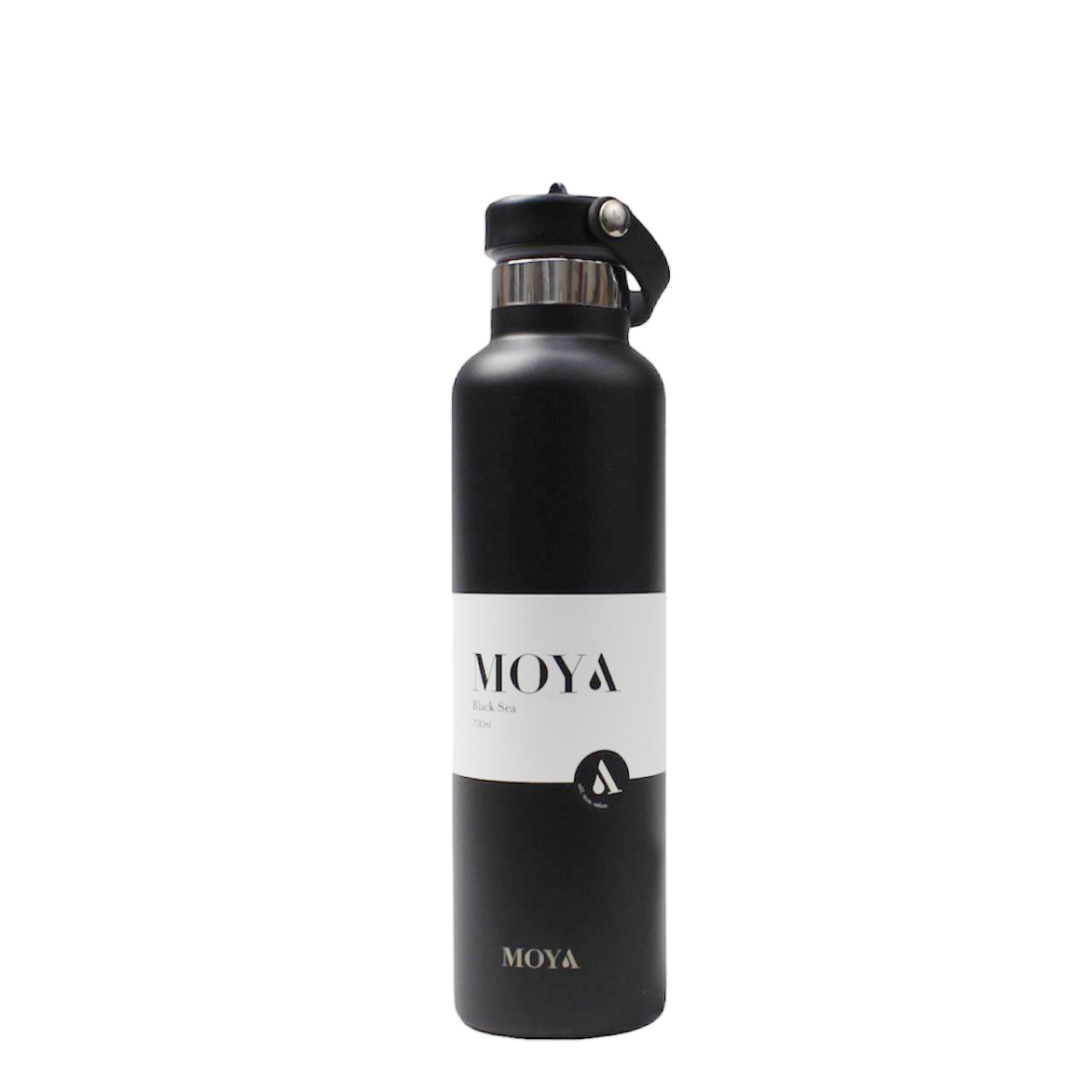 Moya "Black Sea" 700ml Insulated Sustainable Water Bottle Black