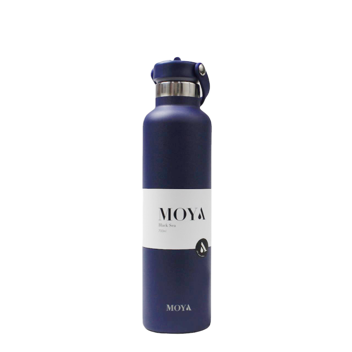 Moya “Black Sea” 700ml Insulated Sustainable Water Bottle Navy
