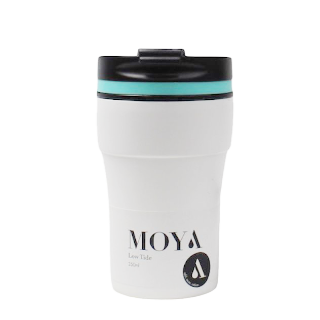 Moya "Low Tide" 250ml Travel Coffee Mug Blue/White