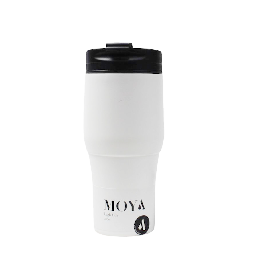 Moya "High Tide" 380ml Travel Coffee Mug Black/White